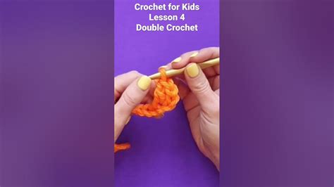 Crochet For Kids How To Double Crochet Youtube