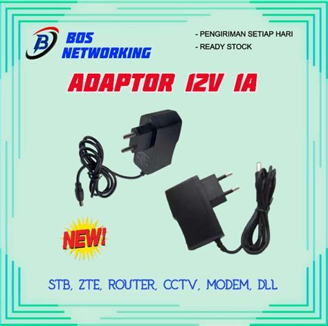 Jual Adaptor 12V 1A Power Supply 12V 1A di Seller Bos Networking ...