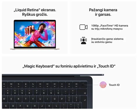 Nešiojamas kompiuteris APPLE MacBook Air 15” M2 8C CPU, 10C GPU/8GB ...