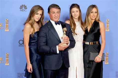 'Rambo' Star Sylvester Stallone Enjoys London Outing with Daughter