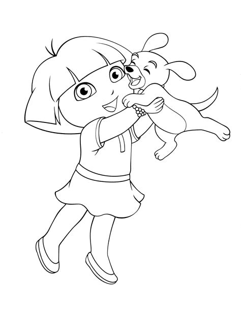Dora Printable Coloring Pages