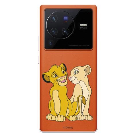 Capa Oficial Disney Simba E Nala Silhouette Para Vivo X Pro O Rei