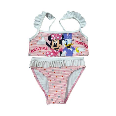 Malla Infantil Bikini Piezas Minnie Talle CORAL Cartoons