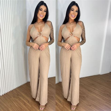 MACACÃO NUDE Imperio da Moda