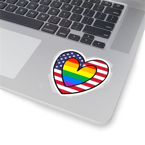 Rainbow Flag Sticker Lgbtq Gay Pride Stickers Etsy