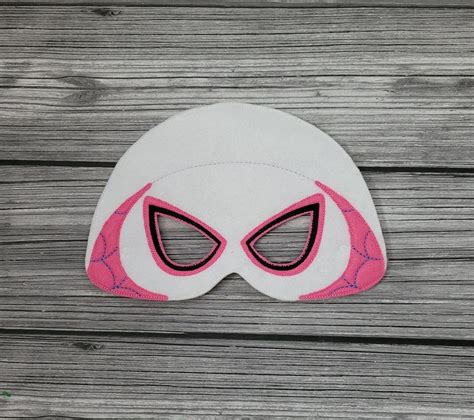 Hooded Spider Hero Play Mask Spider Gwen Mask Pretend Play Etsy In