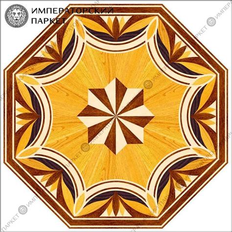 ХУДОЖЕСТВЕННАЯ ПАРКЕТНАЯ РОЗЕТКА ОТРАЖЕНИЕ