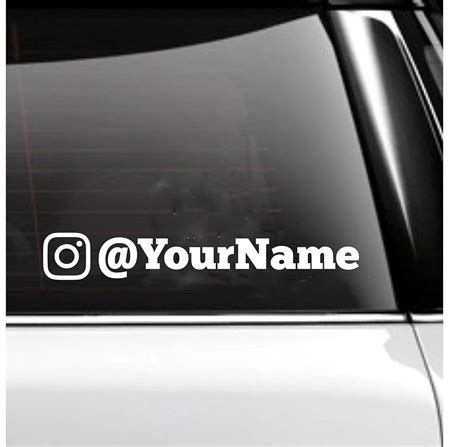 Custom Instagram Decal Block Font Yaxa Colombia