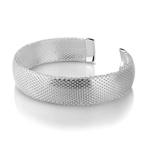 New Design Fashion Women Sterling Silver Braceletpersonality Woven