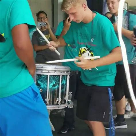 Epic Marching Band Drum Solo At Pine Ridge High School By Kathan