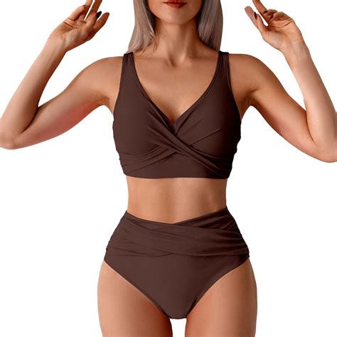 Djskiyers Women S Push Up Bikini Sets High Waisted Swimsuits Piece