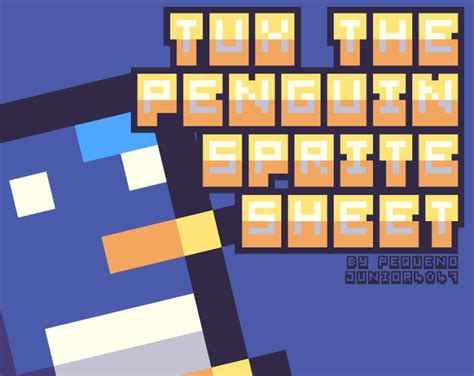 Tux The Penguin Sprite Sheet By Pequenojunior