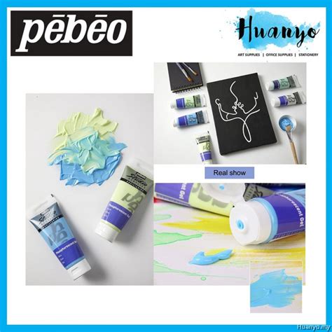 Pebeo Glow In The Dark Acrylic Paint Phosphorescent Gel Ml Luminous