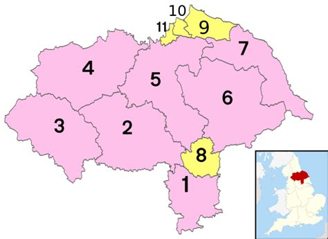 A Map Of North Yorkshire England North Yorkshire Uk Map