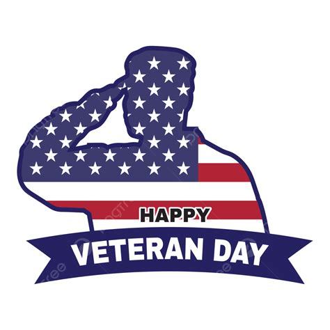 Happy Veterans Day With Army Salute Silhouette Flag Inside Army