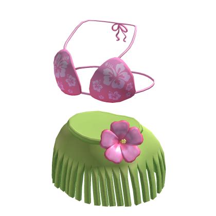 Hawaiian Bikini W Hibiscus Skirt Roblox Id Code