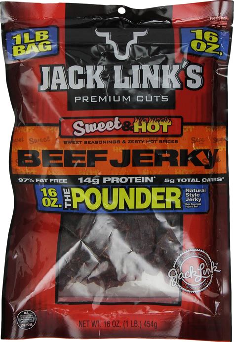 Amazon Jack Link S Beef Jerky Teriyaki Pounder Bag