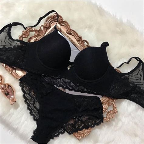 Conjunto De Lingerie Tamanho M Vermelho Rosa E Preto Lingerie Renda E Bojo Bolha E