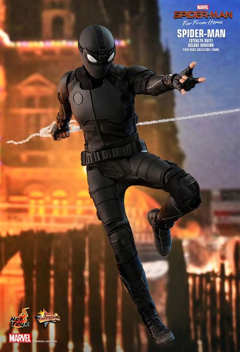 Toyhaven Hot Toys Th Scale Spider Man Stealth Suit Inch Collectible Figure Deluxe Version
