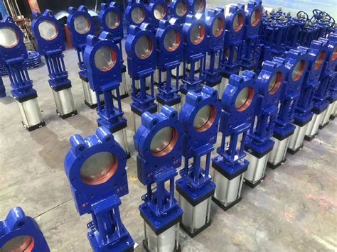 Stainless Steel Lug Wafer Pneumatic Gearbox Operated Knife Gate Valve