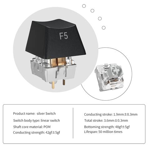 Jual FURYCUBE S Gaming Keyboard Layout Hot Swappable White Light South Facing Wired