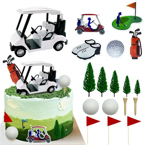 Golf Cake Decorations Golf Cart Cake Toppers Heading For The Green Cake