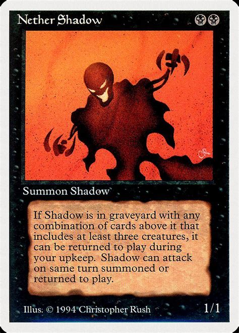 Nether Shadow Summer Magic Edgar Mtg Print