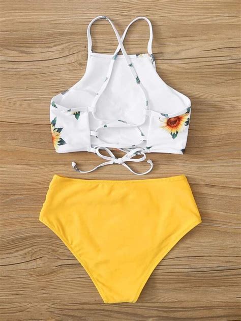 Photo Gallery Halter High Neck Bikini Swimwear Artofit