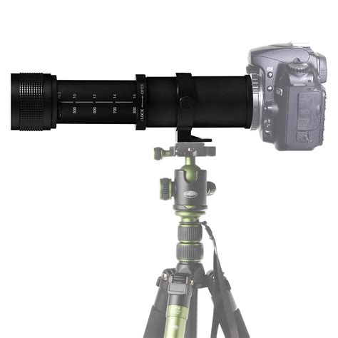 JINTU 420 800mm f/8.3 HD Manual Telephoto Lens for Canon EF M EOS M1 M2 ...