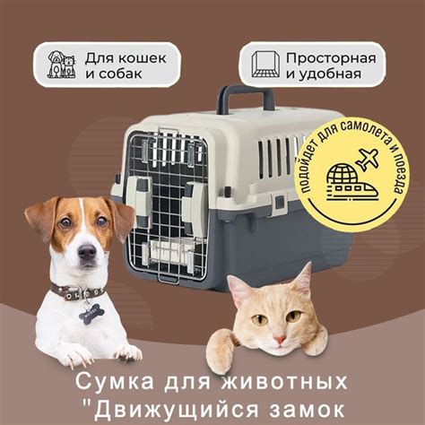 Пластиковые ящики для перевозки собак и кошек серии XDPC 60x39x39см ...