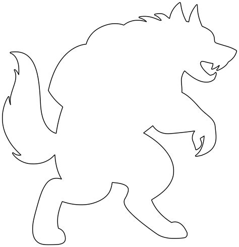Shape Of Werewolf Free Printable Papercraft Templates