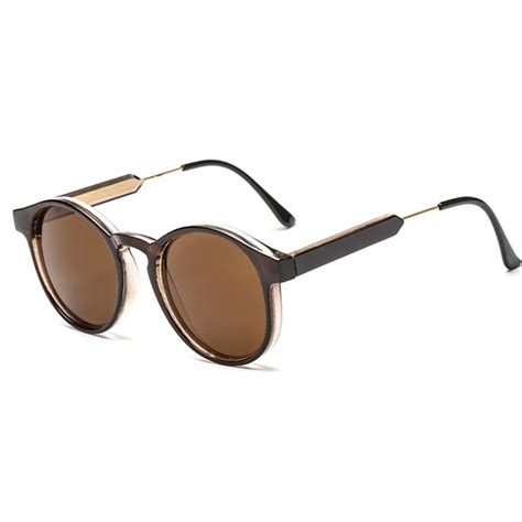 Yooske Brand Round Sunglasses Men Women Unisex Retro Vintage Design