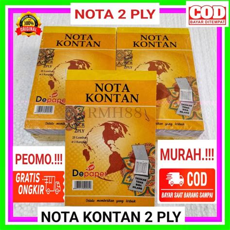 Nota Kontan 2 Ply Kecil Murah 1 Pak Isi 10 Buku Dpapervision Lazada