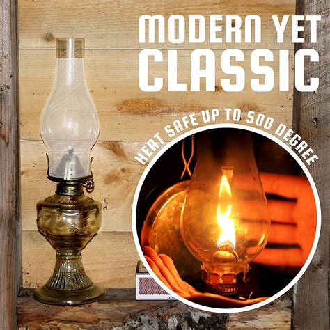 Buy Ohlectric Glass Lamp Chimney Chimney ¾ Frosted Glass Shade Hand