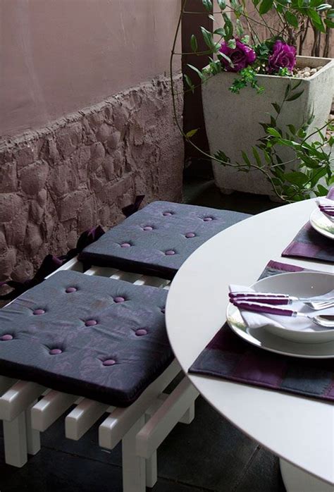 Идеи для дачи. Сидушки для лавочки и салфетки для сервировки. Мастер ...