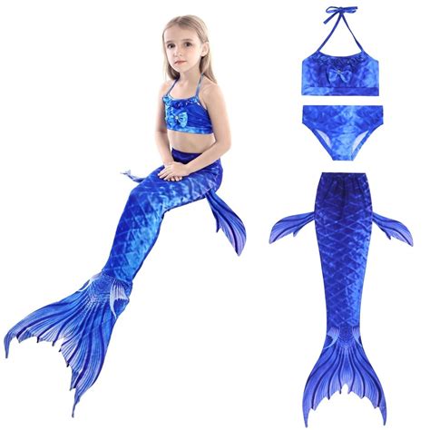 Meerjungfrau Kinderkost M Bikini Badeanzug M Dchen Topkostueme