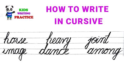 How To Write In Cursive Cursive Writing For Beginners Cursive