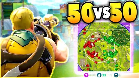 50 Vs 50 Nuevo Modo De Juego Fortnite Battle Royale Youtube