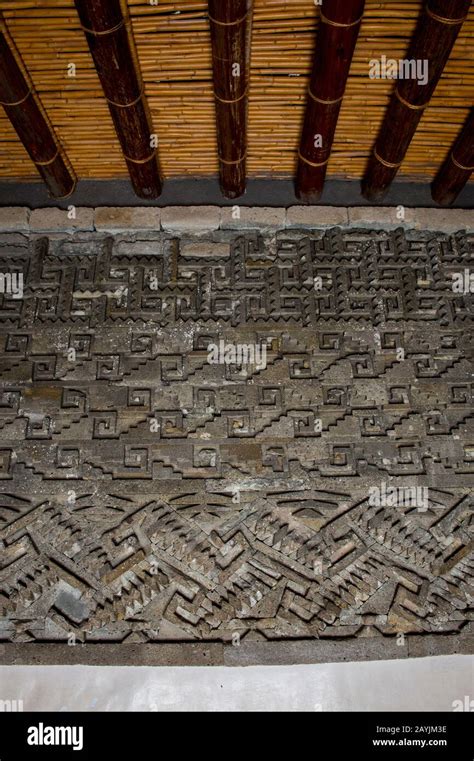 The Wall Of An Elaborate Tomb Where High Priests And Zapotec Rulers