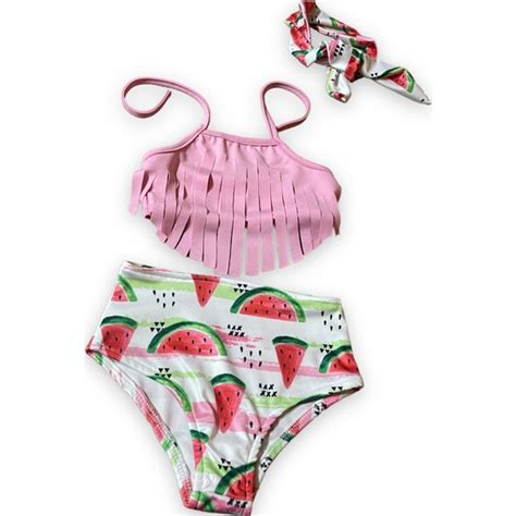 Lolliboom Kids Kız Çocuk Püsküllü Bikini Takımı Yüksek Bel Fiyatı