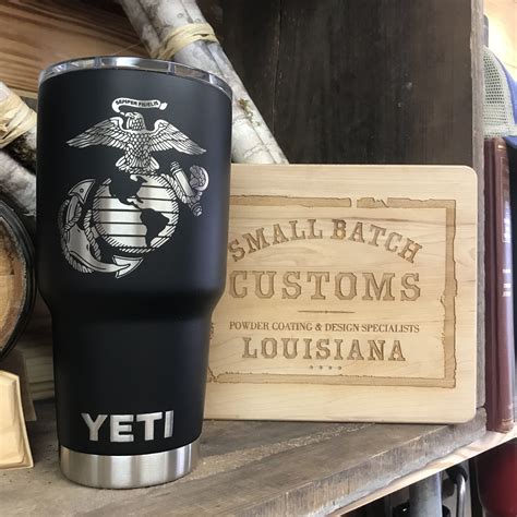 USMC Marine Corps Yeti Rambler Tumbler Custom Tumbler Cups Tumbler