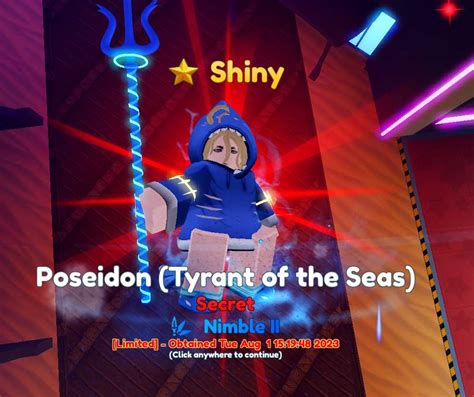 Anime Adventure Shiny Poseidon EVO