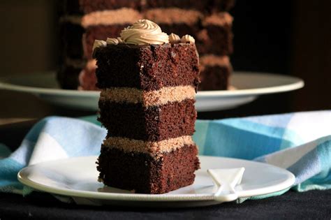 Triple Layer Eggless Chocolate Naked Cake Fourth Wedding Anniversary