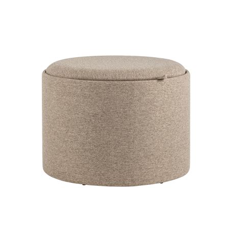 Пуф с ящиком Stool Group Хюгге L рогожка бежевая 19B260LL BY1701-3 ⚡ ...