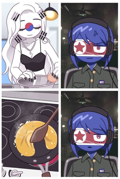 South Korea, North Korea countryhumans female in 2025 | Character