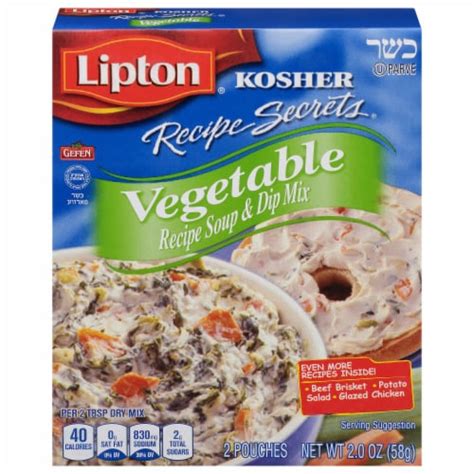 Lipton® Kosher Vegetable Soup and Dip Mix, 2 oz - Kroger