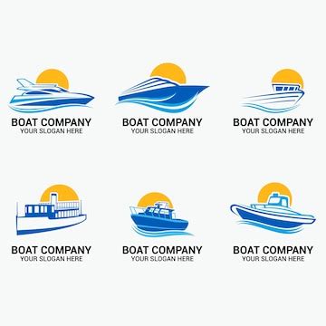 Premium Vector | Boat Logos Template