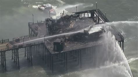 Oceanside Pier One Day After Fire Erupted On Iconic Landmark