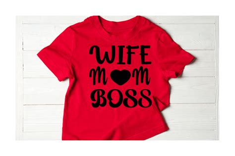 Wife Mom Boss Svg Graphic Design Graphic By Mofazzal · Creative Fabrica