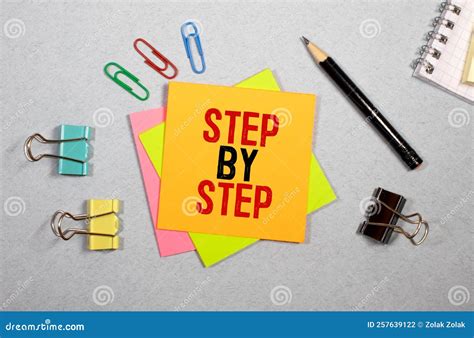 step  step word written  wood block step  step text  table